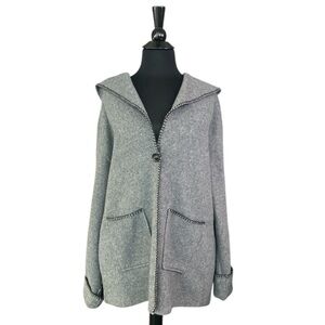 Vintage Fleece Sweater With Hood